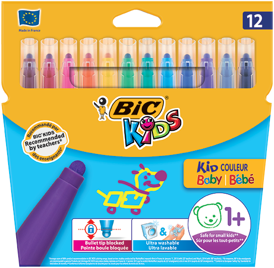Kids Visacolor XL Feutres de Coloriage à Pointe Large - Couleurs