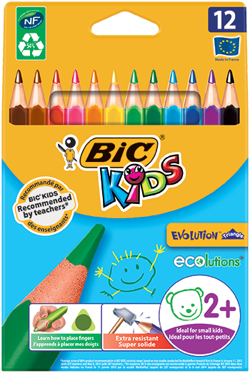 BIC Evolution Triangle Crayons à Papier Triangulaires - HB ≡ CALIPAGE