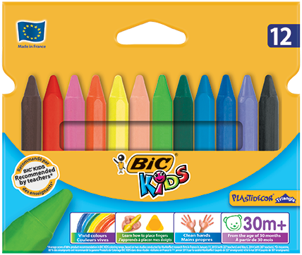 Ceras Plastidecor 12 Colores Bic Kids